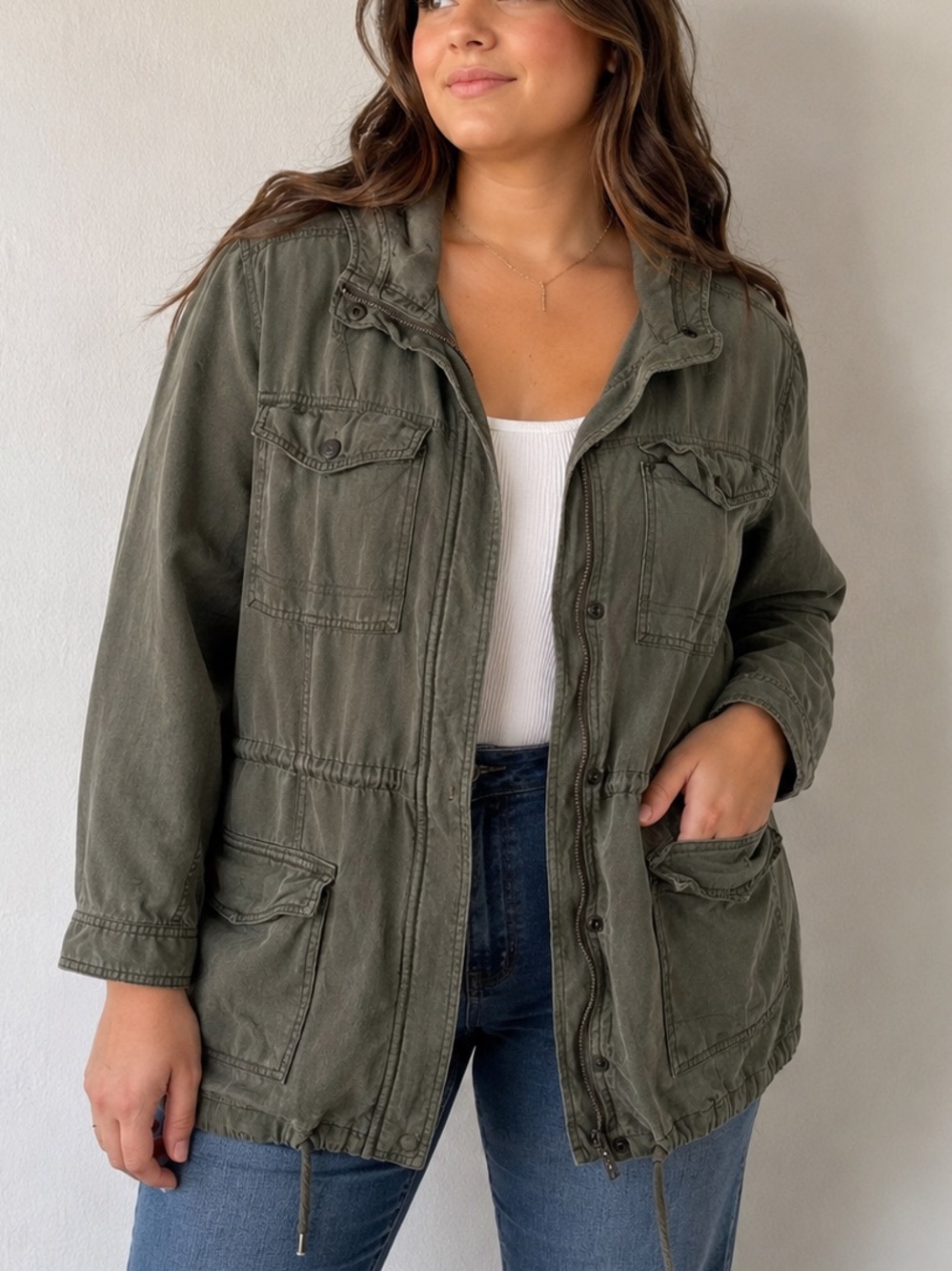 Abercrombie & Fitch Olive Green Field‎ Jacket